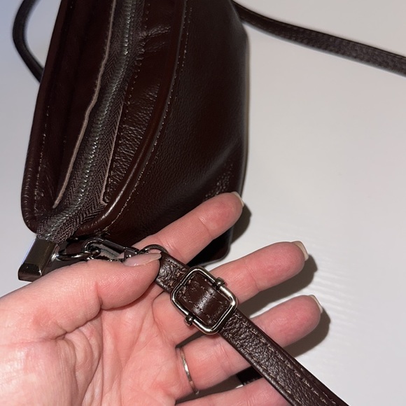 3 for $12 M&M Befen Chocolate Leather Crossbody NWOT - Picture 7 of 10